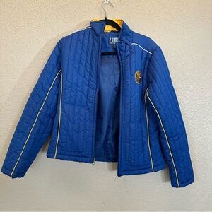 Golden State Warriors quilted Jacket size small